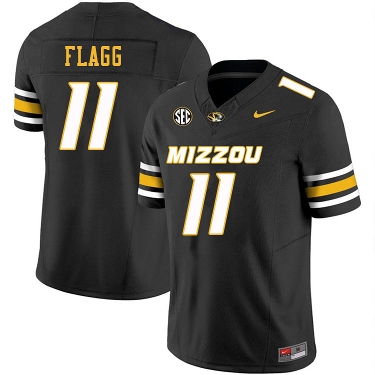 Men #11 Corey Flagg Missouri Tigers College Football Jerseys Stitched-Black